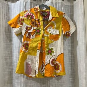 Colorful button down